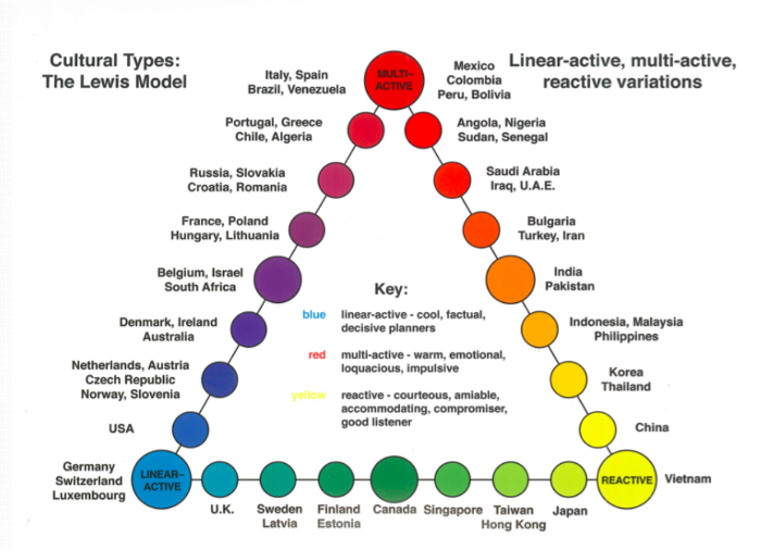 The Lewis Model - Cultural types2